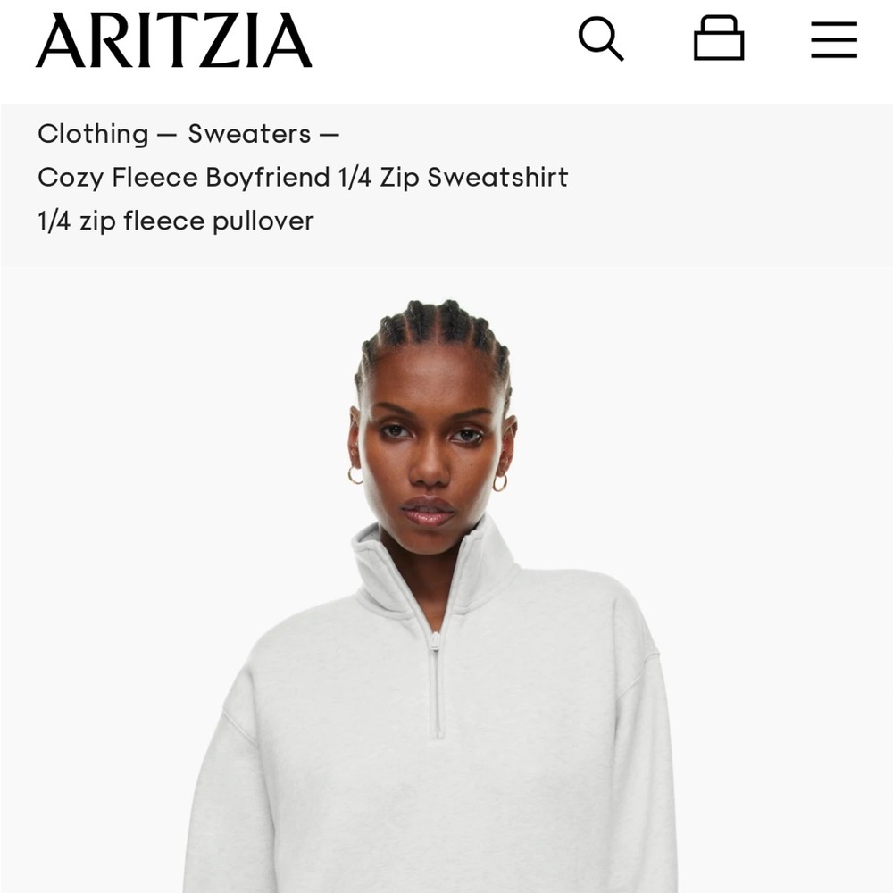 Aritzia fleece sweater
